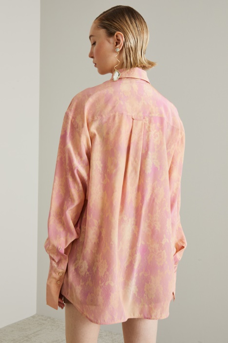 Camicia over con maxi polsino