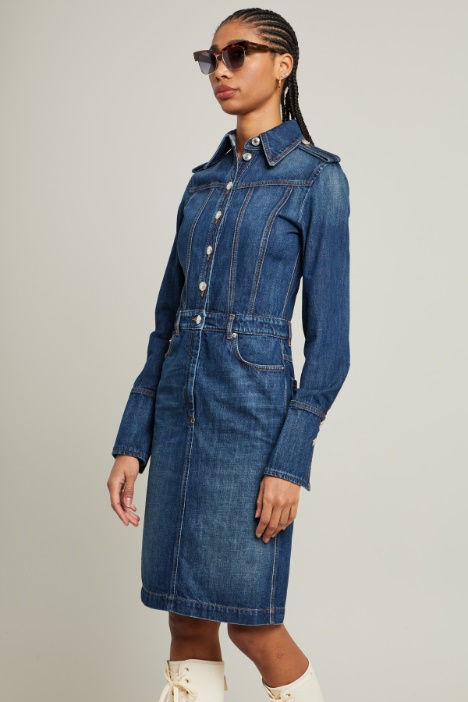 Abito chemisier in denim