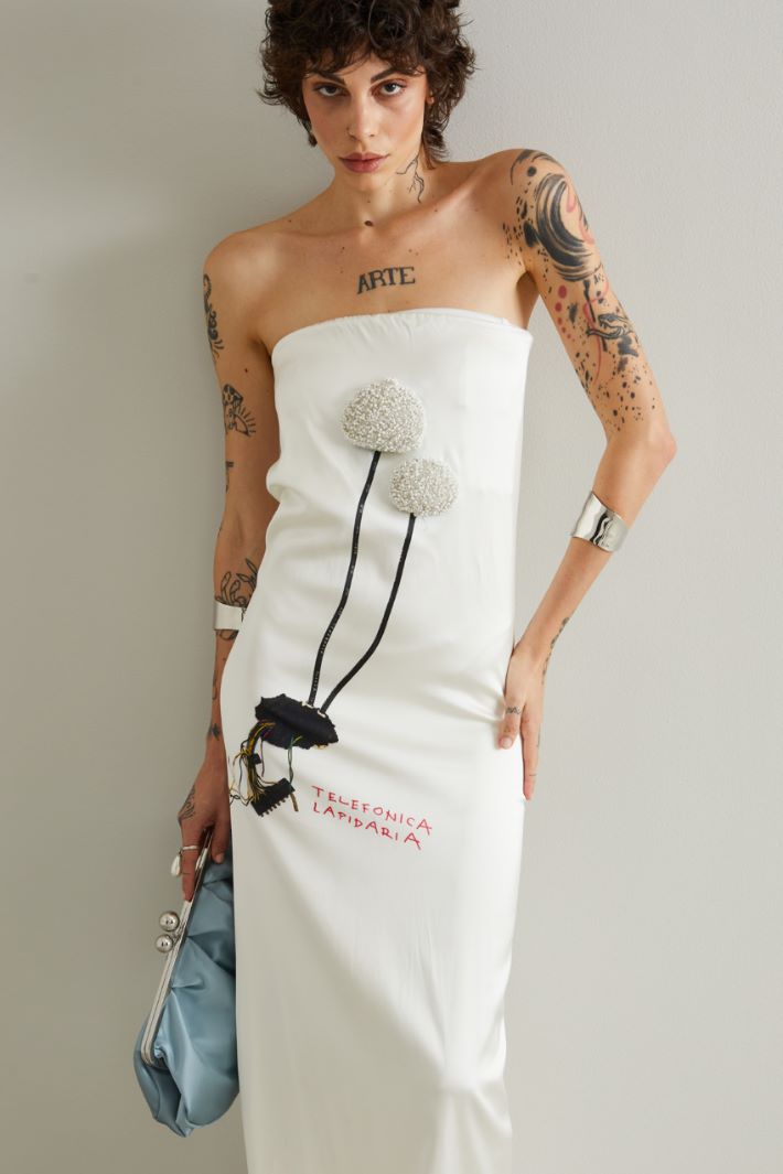 Embroidered mermaid dress Intrend - 2