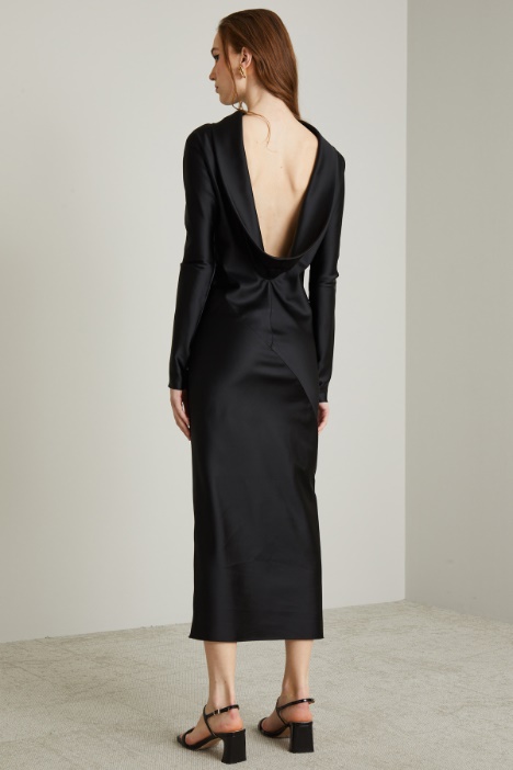 Abito a kimono in raso compatto