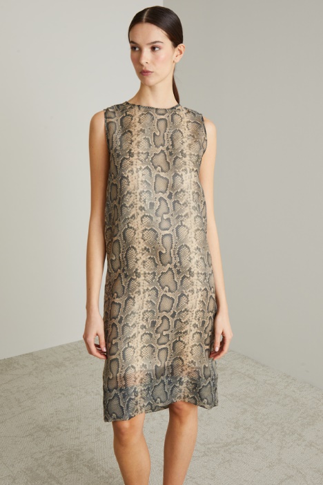 Abito in organza con stampa