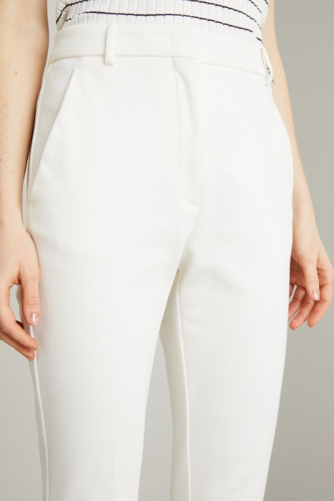 Pantaloni dritti in jersey