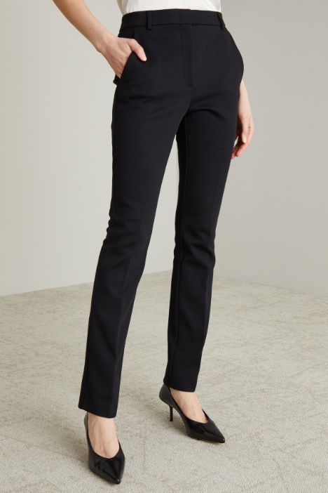 Pantaloni dritti in jersey