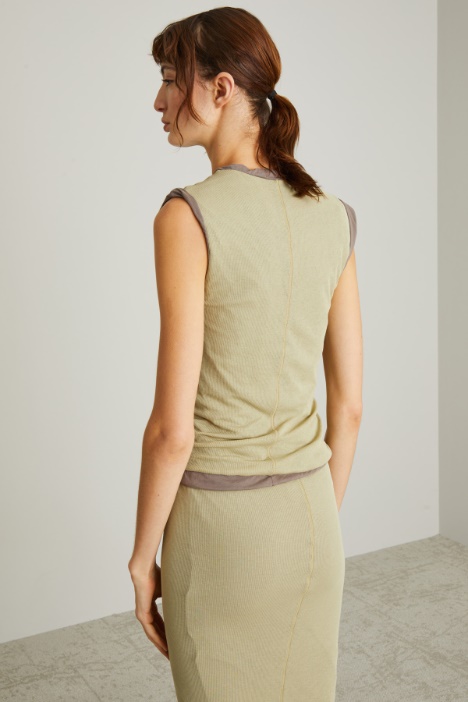 Top smanicato reversibile