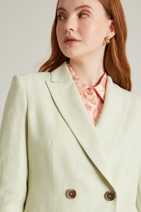 Blazer doppiopetto in stuoia