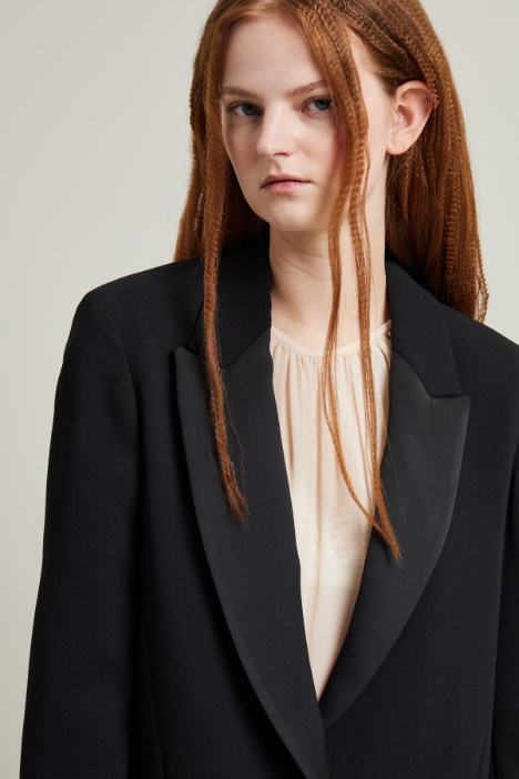 Blazer in enver satin