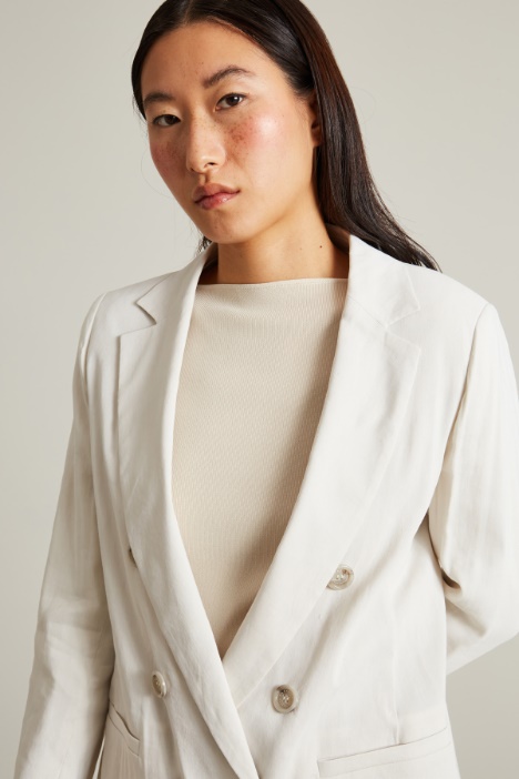 Blazer doppiopetto in lino