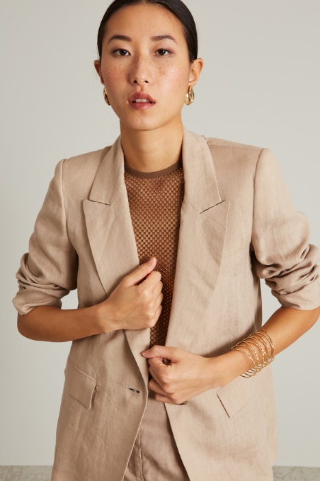 Blazer con bottone singolo