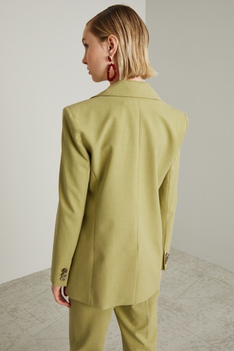 Blazer dritto in tela