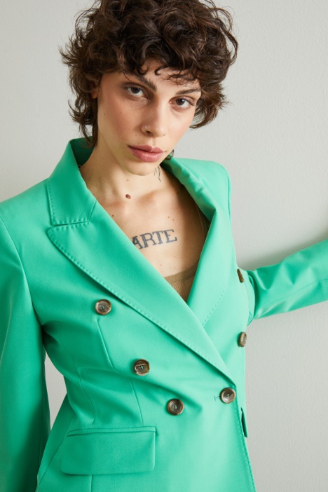 Blazer doppiopetto in tela