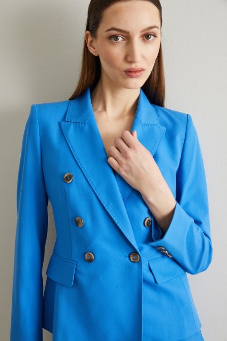 Blazer doppiopetto in tela