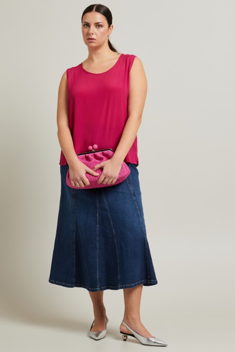Crepe de chine top Intrend