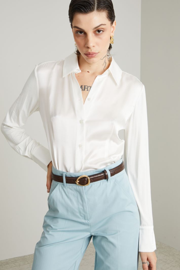 Bi-material shirt Intrend - 3