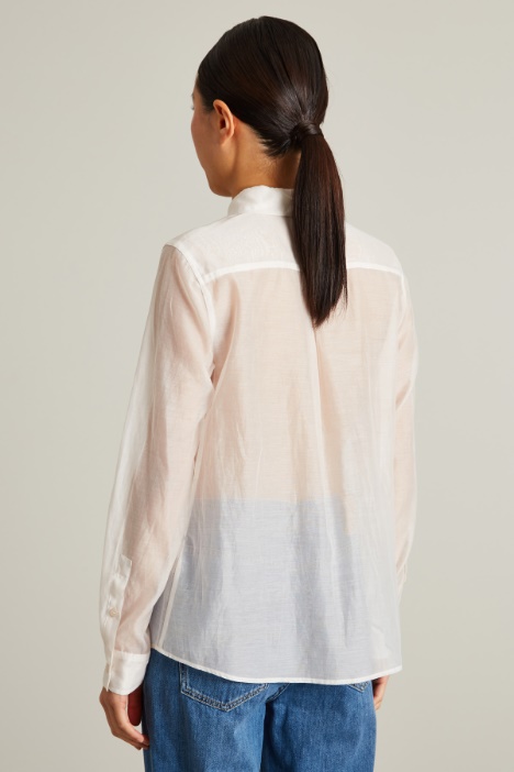 Camicia in voile con taschini