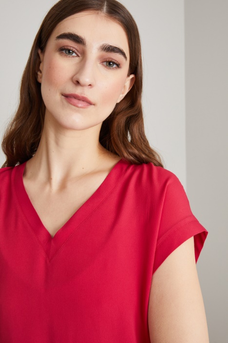 Blusa in crépe