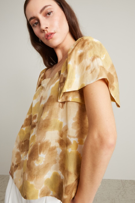 Top in mussola a fantasia