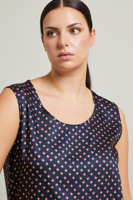 Blusa de sarga estampada