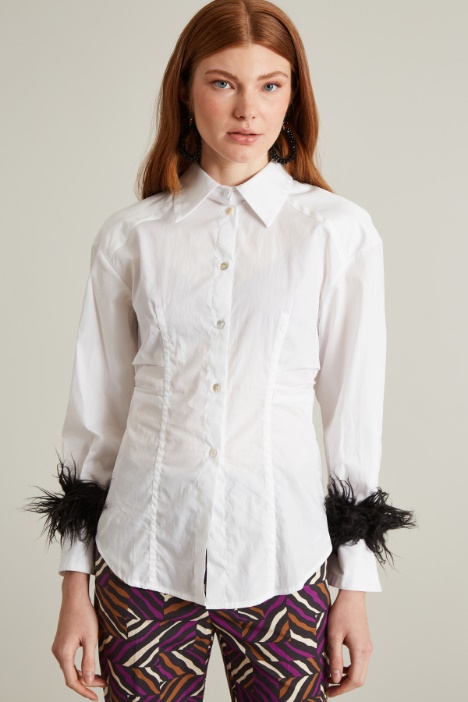 Camicia con motivo arricciato Intrend