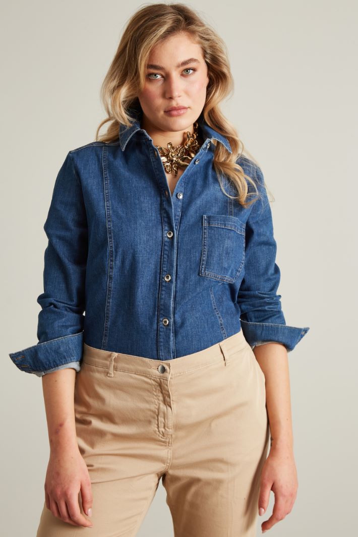 Denim shirt Intrend - 3