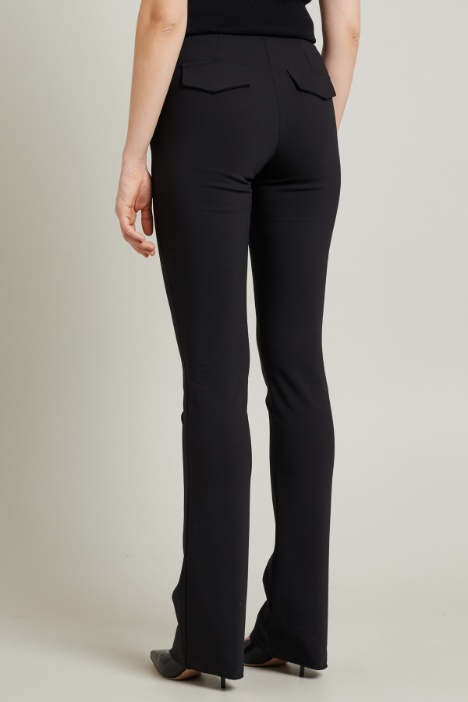 Pantaloni dritti in cotone