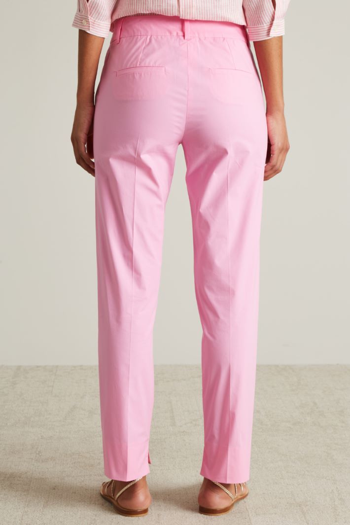 Poplin cigarette trousers Intrend - 2