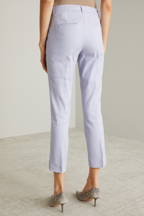 Pantaloni a sigaretta in stuoia