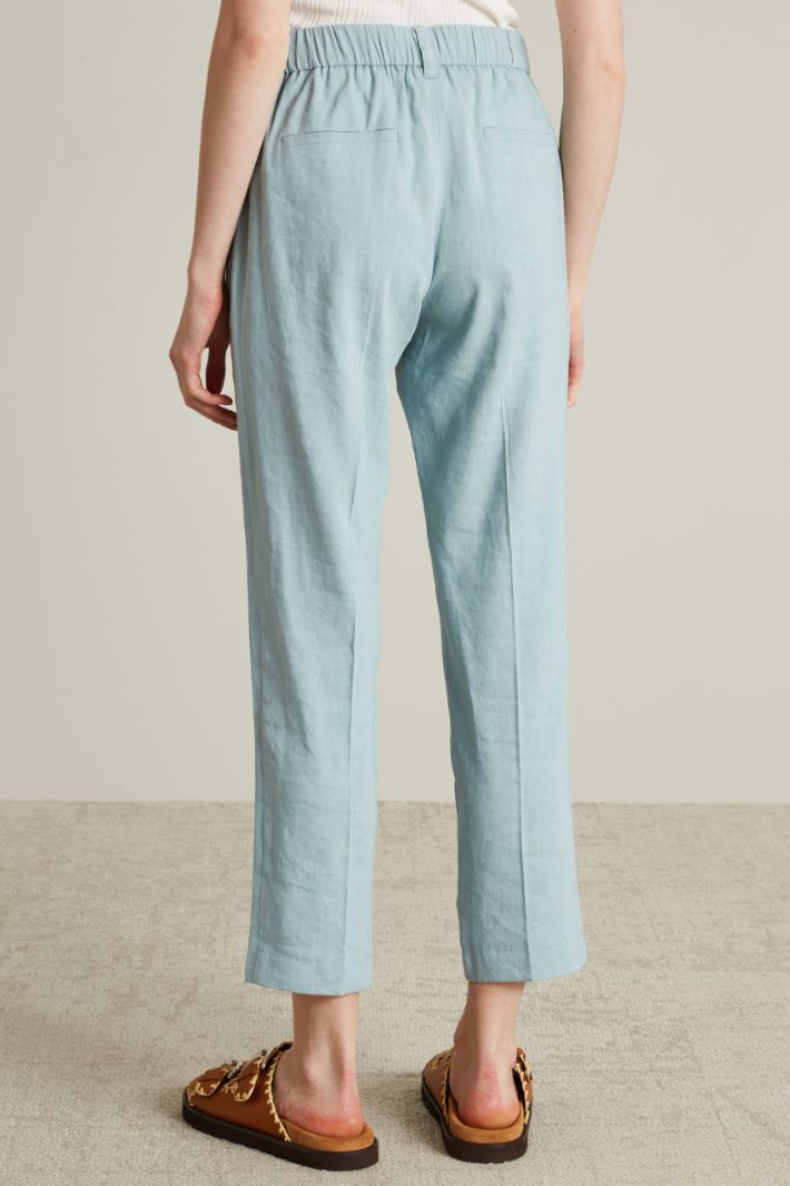 Linen cigarette trousers Intrend - 2