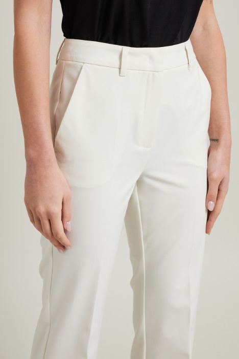 Flare trousers in canvas Intrend - 2
