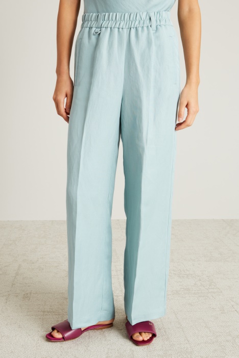 Pantalón de sarga de lino