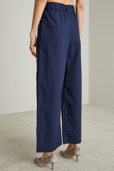 Micro rhinestone trousers Intrend - 3