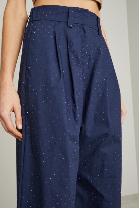 Micro rhinestone trousers Intrend - 2