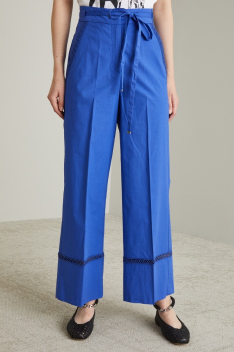Pantaloni in popeline