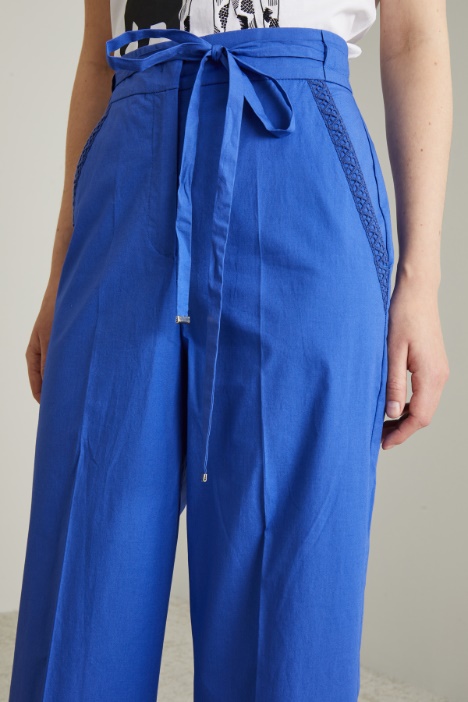 Pantaloni in popeline