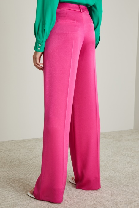 Palazzo envers satin trousers Intrend - 3