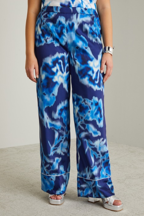 Pantalón de sarga estampado