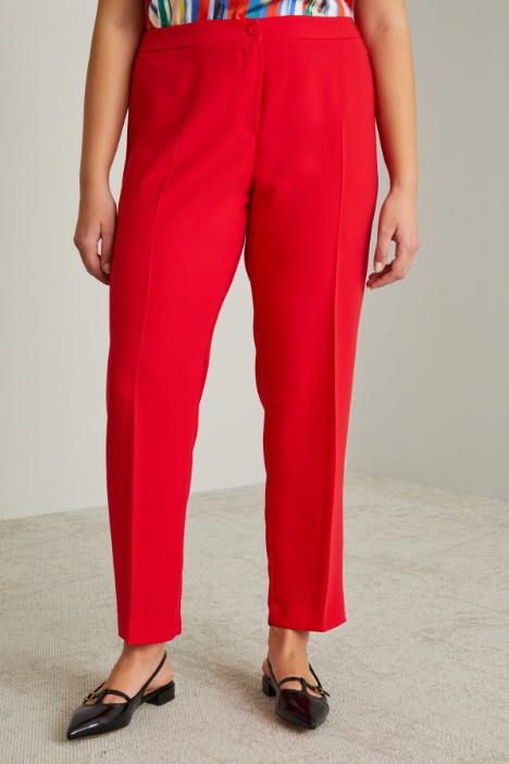 Pantaloni in enver satin