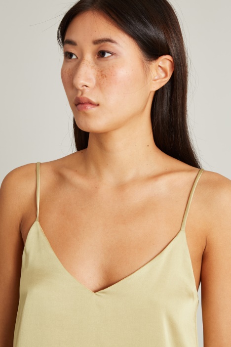 Top sottoveste in raso