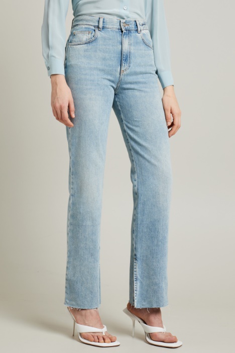 Jeans dritti in denim