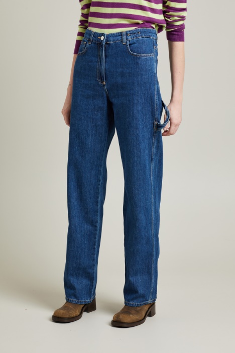 Jeans cargo in denim