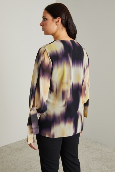 Blusa de georgette chiné