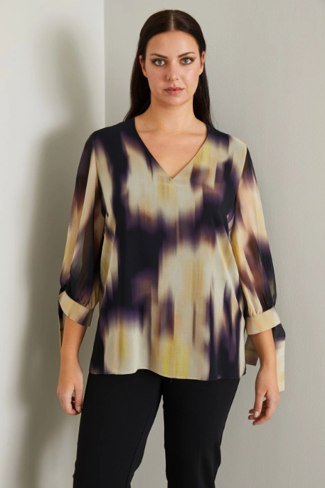 Georgette chiné blouse - Intrend