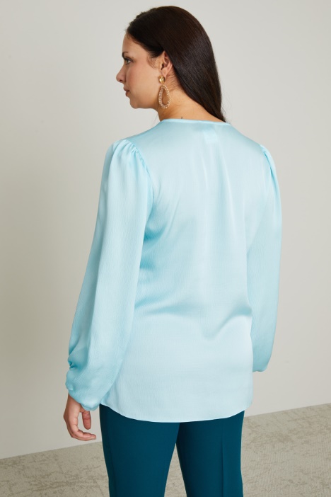 Blusa in raso martellato