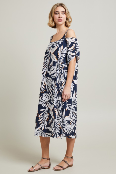 Abito in viscosa stampato