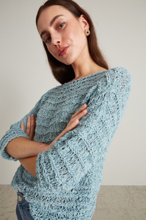 Jersey de cintas de mezcla de algodón