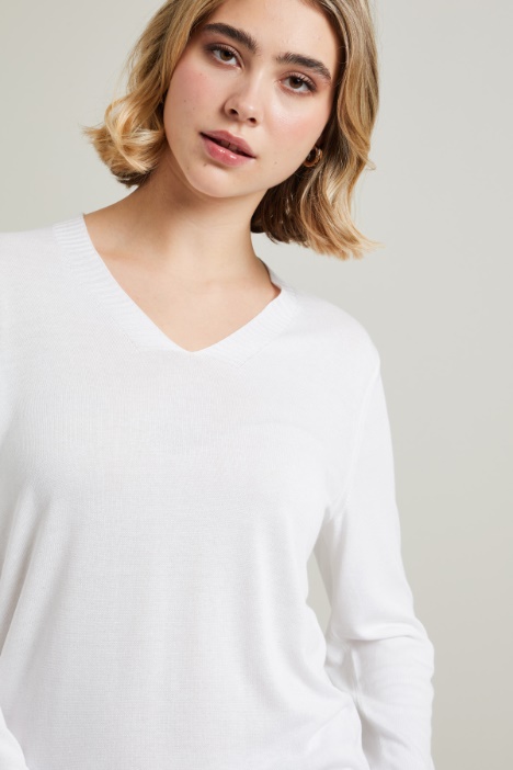 Maglia in viscosa crépe