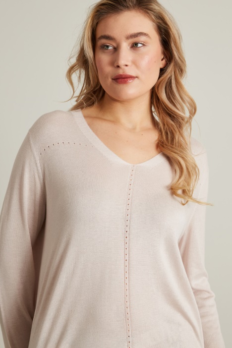 Maglia in filato di viscosa e seta