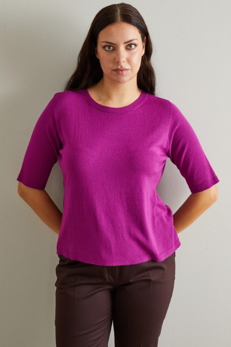 Maglia in viscosa crépe