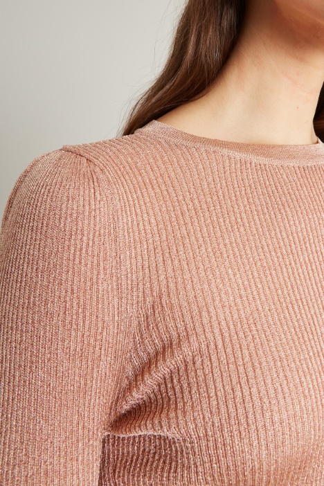 Maglia aderente lamè