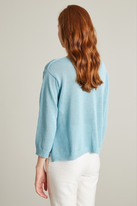 Maglia boxy con spacco