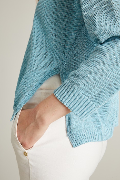 Maglia boxy con spacco